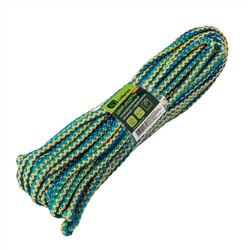 Шнур вязаный полипропиленовый с серд."Радуга", 6 мм, L 20 м, Сибртех