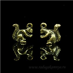 Подвеска Белка 14*12мм, цв.античное золото