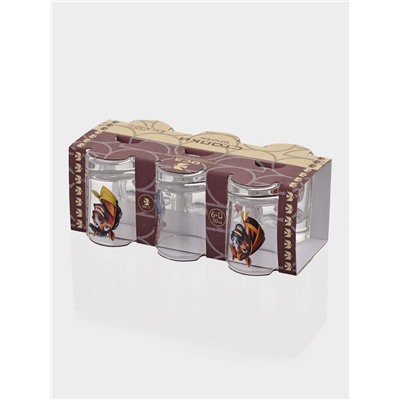 Набор стопок «Гладкий. Крейзи лошадки», 50 мл, 6 шт., стекло, прозрачный