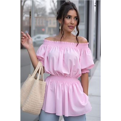 Блуза Летняя идиллия (зефирно-розовая) Б13912-47М