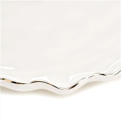 БЛЮДО ОВАЛЬНОЕ LEFARD "CHARM" 30,5*21*3 СМ (С ЗОЛОТОЙ ЛИНИЕЙ)