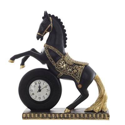 GAEM Фигурка декоративная "Лошадь" с часами (ААх1 н/п), L32 W9,5 H35 см