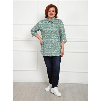 Рубашка Дактиль зелёный ИвК