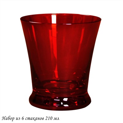 584-024 Набор из 6 стаканов 210мл в под.уп.(х4)Стекло
