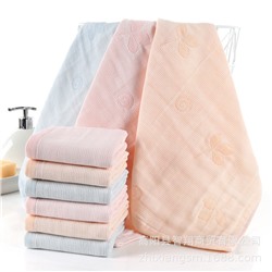 New product Three-layer jacquard gauze square towel Rouran absorbent kitchen towel Manufacturer gift wholesale