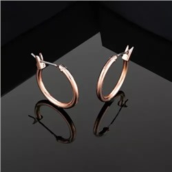 Estele Rose Gold Plated Classic Hoop Earrings for Women