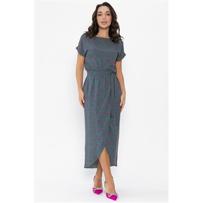 Платье Небесная симфония (зелено-розовое) П14082-12М