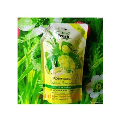 Витэкс Exotic Fresh Крем-мыло Лайм и лемонграс 750 мл