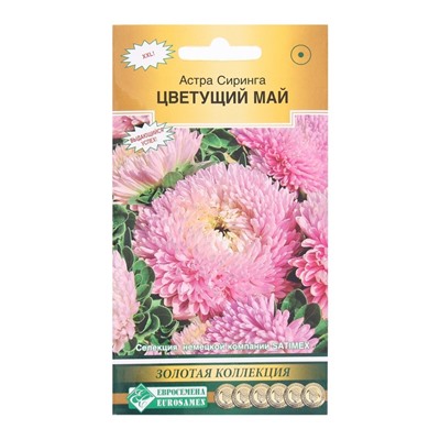 Семена Цветов Астра густомахровая Сиринга Цветущий Май, 0,1 г