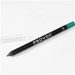 Provoc Гелевый карандаш-подводка для глаз водостойкий / Semi Permanent Gel Eye Liner №73 Fairytale, цвет морской волны светлый