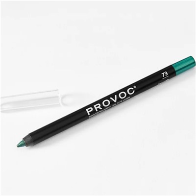 Provoc Гелевый карандаш-подводка для глаз водостойкий / Semi Permanent Gel Eye Liner №73 Fairytale, цвет морской волны светлый