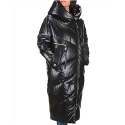 22-185 BLACK Пальто зимнее женское (200 гр. холлофайбер)