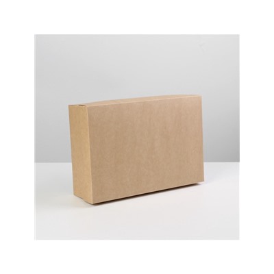 Коробка подарочная складная крафтовая, упаковка, 30×20×9 см