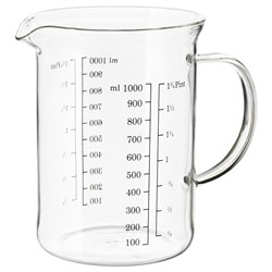 VARDAGEN, Messbecher, Glas,, 1.0 l