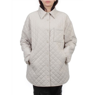 H24-018 LT. BEIGE Куртка демисезонная женская (100 гр. холлофайбер)