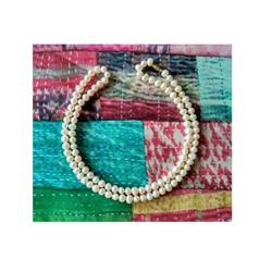 Чётки из Натурального Жемчуга (108 шариков), Moti Natural Pearl Mala - Round, произв. Kalyan Puja