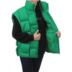 2853 GREEN Жилет утепленный женский (80% пух, 20% холлоффайбер)