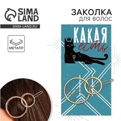 Заколка для волос формовая «Какая есть»