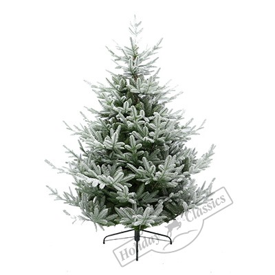 Ель "Бисквит" заснеженная хвоя PE+PVC h=1,80 м d= 1,36 м