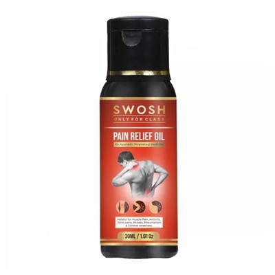 Масло для снятия боли в теле (30 мл), Pain Relief Oil, произв. Swosh