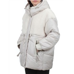 350-X28 LT. BEIGE Куртка зимняя женская (200 гр. холлофайбер)