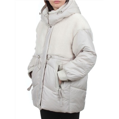 350-X28 LT. BEIGE Куртка зимняя женская (200 гр. холлофайбер)