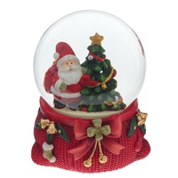 Фигурка декор в стекл шаре "Дед Мороз", D 6 см, L7 W7 H8 см