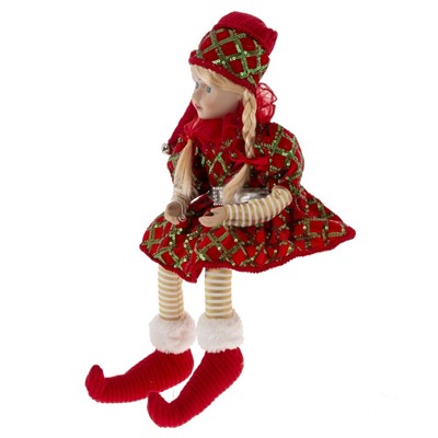 GAEM Игрушка набивная "Эльф" (муз, движ), L16 W12 H40 см (полка 22 см.)