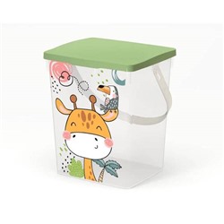 Контейнер для хранения универсальный с ручкой "GIRAFFIX" 19,6*16,7*23см/ 5л