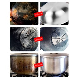 Средство для удаления въевшейся грязи и нагара для кастрюль и сковородок, 120 гр. Жидкость + Салфетка