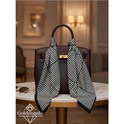 Косынка шелковая с принтом Арт 25183/010