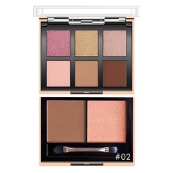 Тени O.TWO.O Color Show 6 цв + румяна 2 цв № 2 25 g