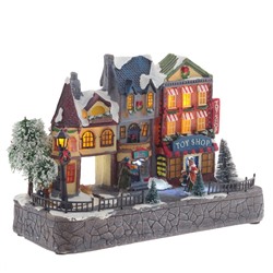 GAEM Фигурка декоративная "Рождество" (4 мелодии, подсвет, движ, 3xAA н/п, +USB), L30 W13,5 H21 см