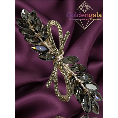 Заколка автомат для волос с кристаллами «Блеск элегантности» ЭЛЗ13/04