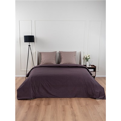 Постельное белье поплин на молнии / Капучино