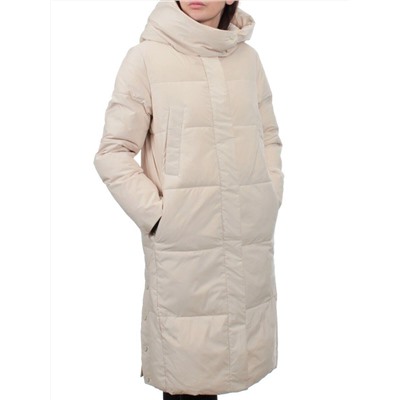 56009 BEIGE Пальто зимнее женское (холлофайбер 150 гр.)