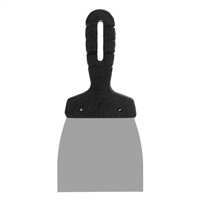 Шпательная лопатка из нержавеющей стали, 100 мм, пластмассовая ручка Сибртех