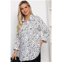 Блуза Твой стиль (черно-белая) Б13793-3М