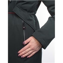 18602 DK. GREEN Пальто демисезонное женское (100 гр. синтепон)