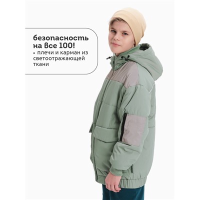 Ветровка для мальчиков Светло-зеленый(60)