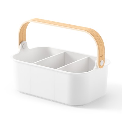 Органайзер Bellwood, 29х17 см, белый/натуральное дерево