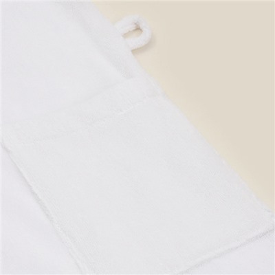Халат махровый с капюшоном женский SL HOME: Basic "Блан де Блан", р-р XL, 100% хл, 420 г/м2