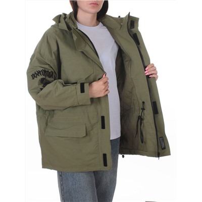 3104 GREEN Куртка демисезонная женская (100 гр. холлофайбер)
