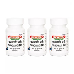 Набор Чанданади Вати (3 x 40 таб, 375 мг), Chandanadi Bati Set, произв. Baidyanath