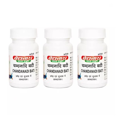 Набор Чанданади Вати (3 x 40 таб, 375 мг), Chandanadi Bati Set, произв. Baidyanath