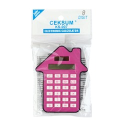 Калькулятор настольный «Домик» 8-разрядный, малиновый