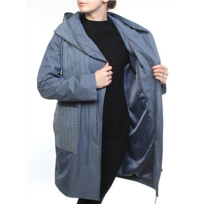 9016 GRAY/BLUE Ветровка женская (60% полиэстер, 40% хлопок)