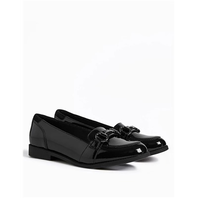 Kids Patent Leather Slip On Loafers (13 Small - 7 Large)