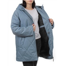 25051 GRAY BLUE Куртка демисезонная женская (100 гр. холлофайбер)