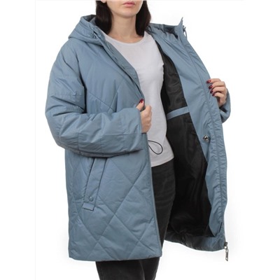 25051 GRAY BLUE Куртка демисезонная женская (100 гр. холлофайбер)